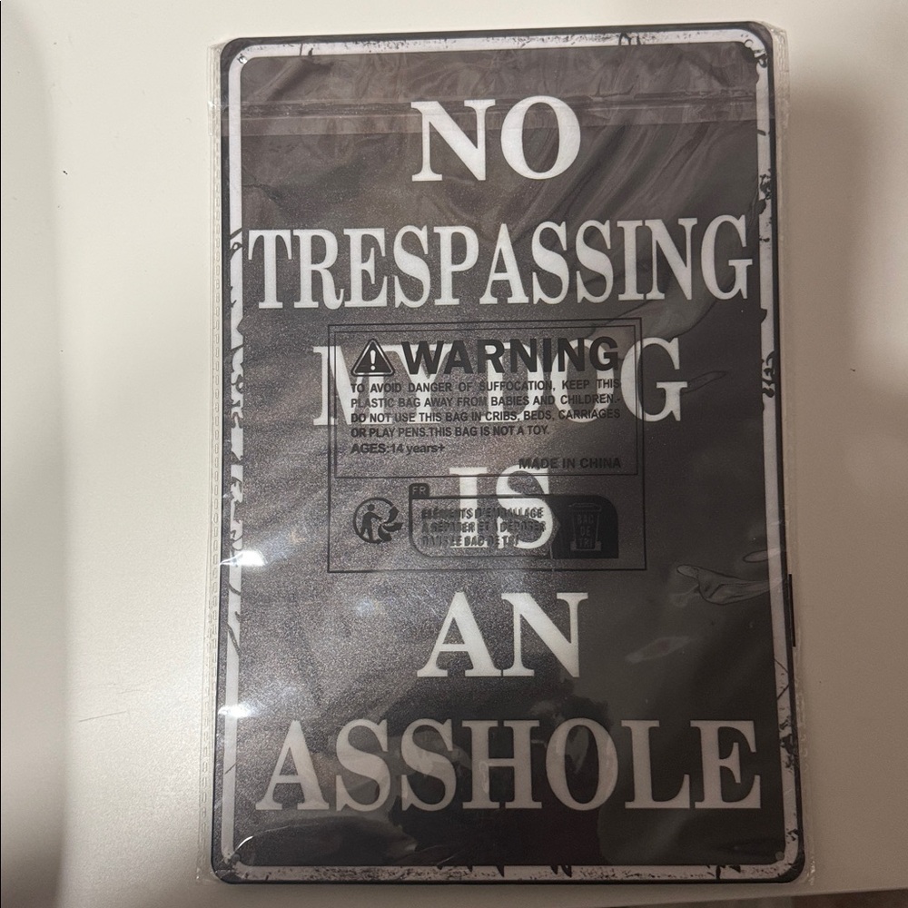 No Trespassing Warning Sign